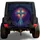 Ornate Christian Cross Night Garden Faith Gift For Spiritual Road Trip Travelers Spare Tire Cover - 1