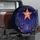 Neon Crystal Star Above Futuristic City Canal for Night Drive Adventure Vehicles Spare Tire Cover - 3