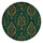 Teal And Antique Gold Damask Motifs For Elegant Vintage SUV Adventure Styling Spare Tire Cover - 4