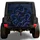 Celestial Blue Ribbons And Golden Stars For Night Drive Adventure Vehicle Enthusiasts Spare Tire Cover - 1