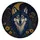 Blue Wolf Crescent Moon Botanical Night Decor For Outdoor Adventure Vehicle Owners Spare Tire Cover - 4