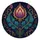 Royal Blue Lotus With Teal Leaves And Gold Filigree For Luxe Road Trips For SUV Owners Spare Tire Cover - 4