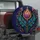 Royal Blue Lotus With Teal Leaves And Gold Filigree For Luxe Road Trips For SUV Owners Spare Tire Cover - 3
