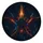 Cosmic Pentagram Celestial Tech Emblem For Sci Fi Road Trip Adventurers Night Drive Spare Tire Cover - 4