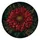 Crimson Chrysanthemum And Gold Filigree For Vintage Garden Road Trip Enthusiasts Spare Tire Cover - 4