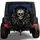 Gothic Skull And Thorny Vines For Dark Outdoor Adventure Vehicles And Hearse Fans Spare Tire Cover - 1