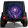 Purple Nebula Ocean Night Sky Stargazing Road Trip Gift for Adventure SUV Drivers Spare Tire Cover - 1