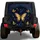 Golden Swallowtail Butterflies And Stars For Nighttime Road Trips And Adventure Lovers Spare Tire Cover - 1