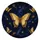 Golden Swallowtail Butterflies And Stars For Nighttime Road Trips And Adventure Lovers Spare Tire Cover - 4