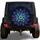 Celestial Floral Mandala for Night Driving Adventure Vehicles and Boho Road Trips Spare Tire Cover - 1