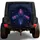 Neon Cyber Geometry for Futuristic Night Driving and Sci Fi Vehicle Enthusiast Style Spare Tire Cover - 1