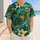 Sea Turtle and Tropical Flower Mosaic for Beach Vacations and Summer Sports Fans Baseball Jersey - 4