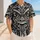 Monochrome Ceremonial Guardian Mask Streetwear Look For Bold Athletic Style Fans Baseball Jersey - 4