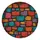 Colorful Cracked Mosaic Stone Wall For Bold Off Road Adventure Travel Vehicle Style Spare Tire Cover - 4