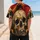 Weathered Skull Retro Athletic Style for Game Days, Concerts and Streetwear Fans Baseball Jersey - 5
