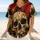 Weathered Skull Retro Athletic Style for Game Days, Concerts and Streetwear Fans Baseball Jersey - 6