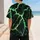 Neon Emerald Lightning Storm for Game Day Training and Streetwear Sports Fans and Athletes Baseball Jersey - 5