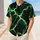 Neon Emerald Lightning Storm for Game Day Training and Streetwear Sports Fans and Athletes Baseball Jersey - 1