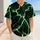 Neon Emerald Lightning Storm for Game Day Training and Streetwear Sports Fans and Athletes Baseball Jersey - 4