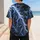 Electric Lightning Storm Clouds for Game Day Streetwear and Night Sports Fan Style Baseball Jersey - 5