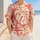 Coral Monstera Leaf Tropical Style For Beach Vacations And Resort Travel For Men Baseball Jersey - 4