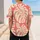 Coral Monstera Leaf Tropical Style For Beach Vacations And Resort Travel For Men Baseball Jersey - 5