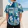 Tropical Hibiscus And Pacific Geometric Mosaic For Beach Travel And Resort Style Baseball Jersey - 5
