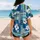 Tropical Hibiscus And Pacific Geometric Mosaic For Beach Travel And Resort Style Baseball Jersey - 7