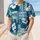 Tropical Hibiscus And Pacific Geometric Mosaic For Beach Travel And Resort Style Baseball Jersey - 1