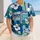 Tropical Hibiscus And Pacific Geometric Mosaic For Beach Travel And Resort Style Baseball Jersey - 4