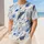 Abstract Blue Geometric Slash Motif For Retro Athletic Training And Streetwear Fans Baseball Jersey - 1