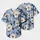 Powder Blue Vintage Floral Botanical For Spring Sports, Picnics And Casual Streetwear Baseball Jersey - 2