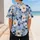 Powder Blue Vintage Floral Botanical For Spring Sports, Picnics And Casual Streetwear Baseball Jersey - 5
