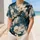 Magnolia Blossom Teal Ink Branches For Garden Parties And East Asian Flower Lovers Baseball Jersey - 1