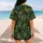 Tropical Macaw Rainforest Foliage for Resort Vacations, Cruises and Beach Parties Baseball Jersey - 7