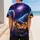 Orange Futuristic Space Racer Galaxy Scene For Game Day Streetwear And Sci-Fi Fans Baseball Jersey - 5