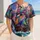 Colorful Graffiti Sailing Ship On Teal Ocean Waves For Beach Games And Streetwear Fans Baseball Jersey - 4