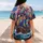 Colorful Graffiti Sailing Ship On Teal Ocean Waves For Beach Games And Streetwear Fans Baseball Jersey - 7