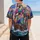 Colorful Graffiti Sailing Ship On Teal Ocean Waves For Beach Games And Streetwear Fans Baseball Jersey - 5