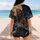 Roaring Lion Under Full Moon Night Sky for Baseball Game Days and Outdoor Adventure Baseball Jersey - 7