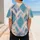 Muted Turquoise Geometric Lattice for Training, Team Practice and Casual Streetwear Baseball Jersey - 5