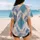 Muted Turquoise Geometric Lattice for Training, Team Practice and Casual Streetwear Baseball Jersey - 7