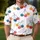 Colorful Cherry Trio Motifs For Summer Golf Tennis Resort And Casual Wear For Men Men's Polo Shirt - 4