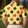 Retro Playing Card Suits Argyle Casino Style for Summer Parties and Casual Outings Men's Polo Shirt - 5
