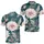 Teal Tropical Daisy Floral Resort Style For Summer Beach Vacation Weekend Wear Men Men's Polo Shirt - 2