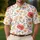 Coral Poppy And Peach Wildflower Meadow For Summer Garden Parties And Golf Casual Wear Men's Polo Shirt - 4