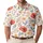 Coral Poppy And Peach Wildflower Meadow For Summer Garden Parties And Golf Casual Wear Men's Polo Shirt - 1