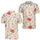 Coral Poppy And Peach Wildflower Meadow For Summer Garden Parties And Golf Casual Wear Men's Polo Shirt - 2