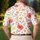 Coral Poppy And Peach Wildflower Meadow For Summer Garden Parties And Golf Casual Wear Men's Polo Shirt - 5