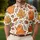 Friendly Ghosts, Pumpkins And Autumn Leaves For Halloween Parties And Fall Outings Men's Polo Shirt - 4